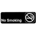 PLIS9311BK Thunder Group 9" x 3" No Smoking Information Sign-Thunder Group