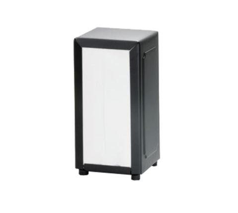 2212 Tablecraft Black Tallfold Napkin Dispenser