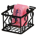 SBS533 American Metalcraft 3-1/2" x 2-3/4" x 2-1/4" Sugar Packet Basket-American Metalcraft