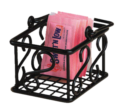 SBS533 American Metalcraft 3-1/2" x 2-3/4" x 2-1/4" Sugar Packet Basket-American Metalcraft
