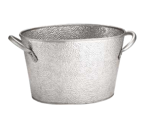 Tablecraft Products GT159 Galvanized Steel Oval Beverage Tub