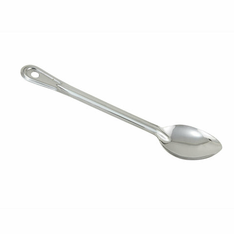 Winco BSOT-13 Solid Stainless Steel Basting Spoon, 13"