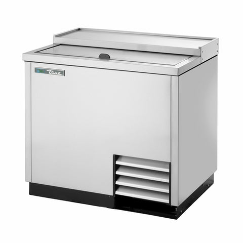 True T-36-GC-S-HC Solid Slide Lid Stainless Steel Glass and Plate Chiller/Froster with Hydrocarbon Refrigerant