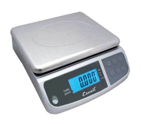 SCDGM66 CFS Brands Escali 66 Lb. Stainless Steel Square Digital Scale w/ Removable Platform