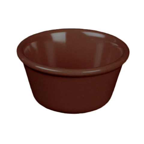 ML537C1 Thunder Group 3 Oz. Chocolate Smooth Melamine Ramekin