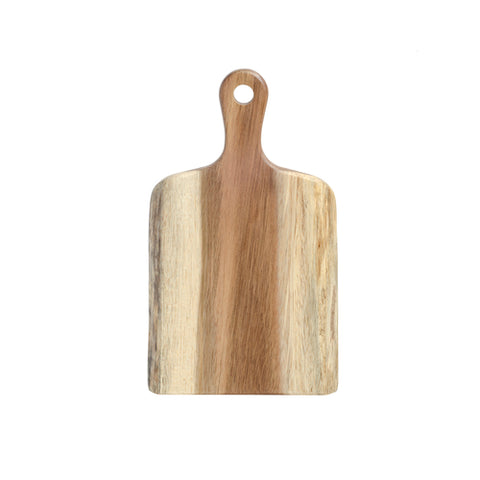 Browne USA Foodservice 57128 Acacia Wood Rectangular Serving Board with Handle, 12" x 8"