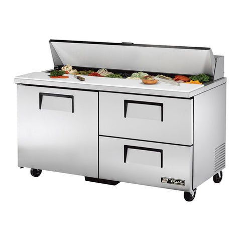 True Manufacturing TSSU-60-16D-2-HC 60" Drawered Sandwich/Salad Prep Table with Hydrocarbon Refrigerant