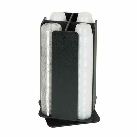 Dispense-Rite RCLO-SM-4BT Revolving Portion Cup and Lid Organizer