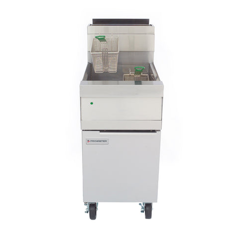 Frymaster HD160G High-Efficiency Natural Gas Floor Fryer with Thermatron Controls - 125,000 BTU