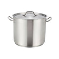 SST-80 Winco 80 Qt. Stainless Steel Stock Pot w/ Lid-WINCO