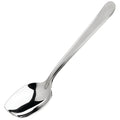 SPS-S8 Winco 8" Stainless Steel Slanted Solid Plating Spoon-WINCO
