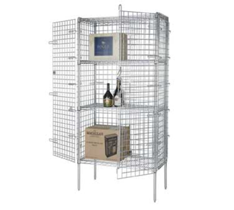 1880 Hospitality FSEC244863 Focus Foodservice Security Cage Kit 24" x 48" x 63"H