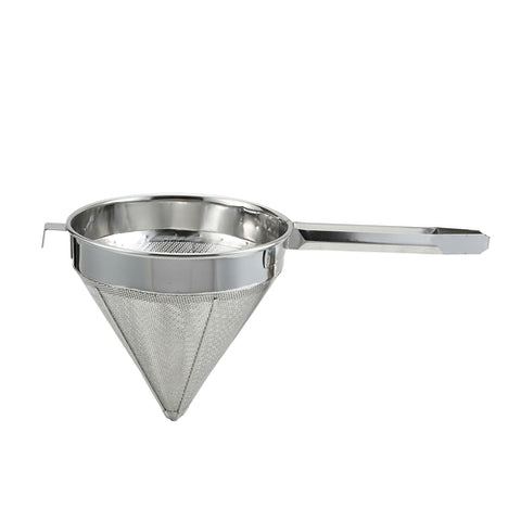 Winco CCS-10F 10" Fine Mesh Stainless Steel China Cap Strainer