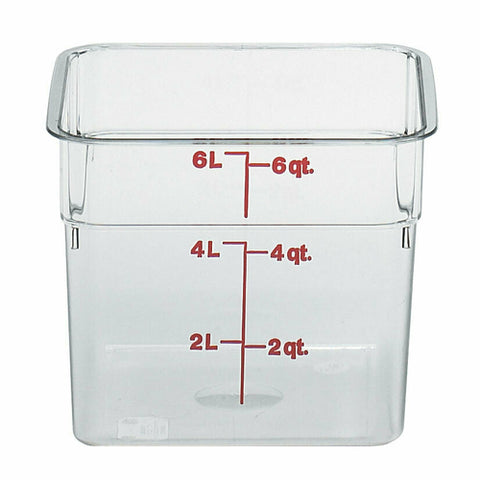 6SFSCW135 Cambro 6 Qt. Camsquare Food Container