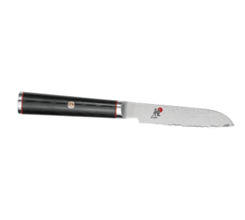 Miyabi 1001993 Kaizen 3.5-Inch Paring Knife with Black Linen Micarta Handle, Stainless Steel
