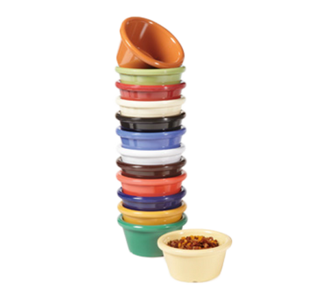 G.E.T. Enterprises S-620-RO 2 oz. Rio Orange Smooth Melamine Ramekin