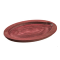 UOPB1 Lodge 9" x 11-3/4" Chili Pepper Red Oval Wood Underliner For Oval Serving Griddles-Lodge Manufacturing