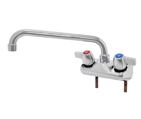 John Boos PBF-W2-10LF-X Economy Faucet, Backsplash Mount, 10-Inch Swing Spout