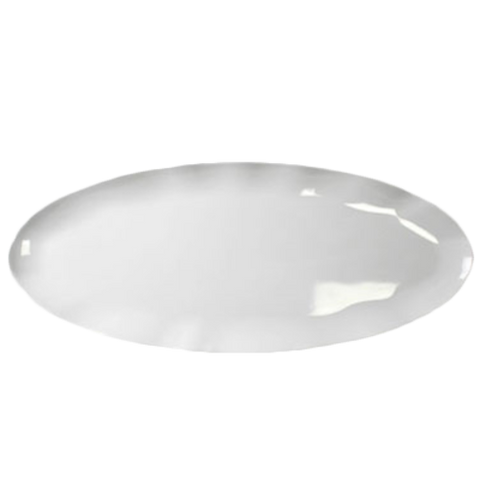 RF2024W Thunder Group White Pearl 24" x 10" Oval Melamine Platter-Thunder Group
