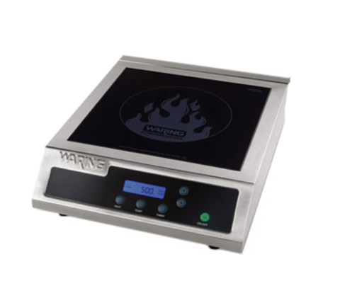 Waring WIH400 Heavy-Duty Single Induction Range Hot Plate, 120V 1800W