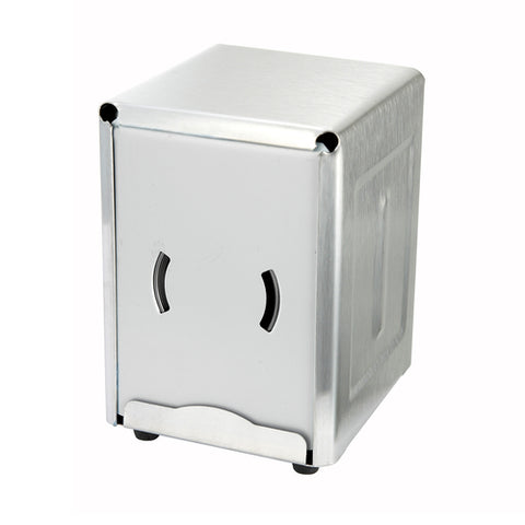 Winco NH-5 Half-Size Stainless Steel Countertop Napkin Dispenser