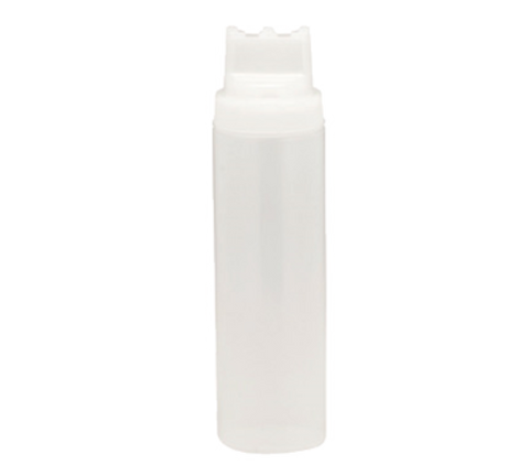 Tablecraft 3263C3 SelecTop Wide Mouth 32 oz. Squeeze Bottle with 3 Tips
