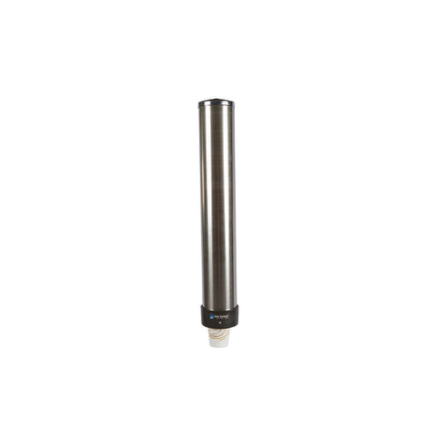 San Jamar C3200P Stainless Steel Pull-Type Cup Dispenser, Small, 6-10 oz.