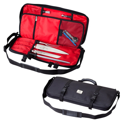 Mercer Culinary M30512M Single Zip Knife Case, 12 Pockets, Black