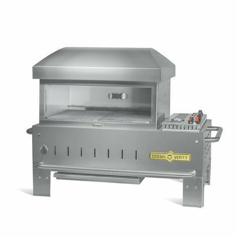 Crown Verity CV-PZ24-TT Tabletop Outdoor Pizza Deck Oven, LP Gas