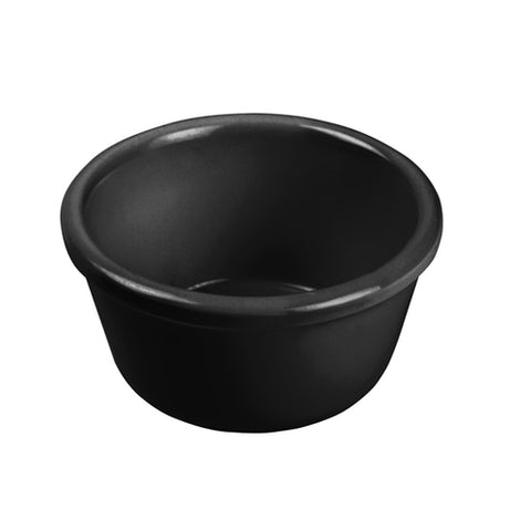 RP-4K Winco 4 Oz. Plain Black Ramekin