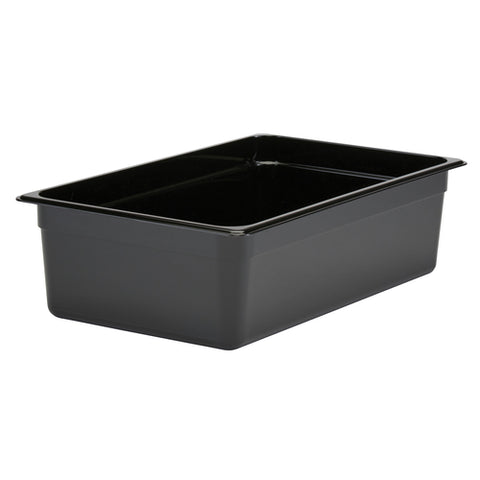 Cambro 16CW110 Camwear Full Size Black Polycarbonate Food Pan, 6" Deep