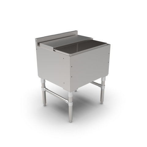 John Boos UBIB-2124-X 24" Underbar Ice Bin / Cocktail Unit, Stainless Steel