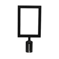 CGSF-12K Winco Black Stanchion Top Sign Frame CGS-38K-WINCO
