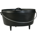 L14DCO3 Lodge Mfg 10 Quart Lodge Logic Camp Induction Dutch Oven - Each-Lodge Manufacturing