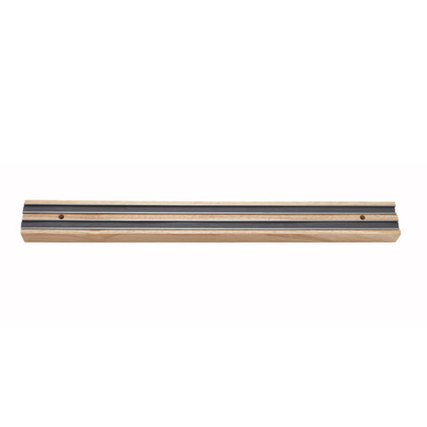 Winco WMB-12 Magnetic Knife Bar with Wooden Base, 12"