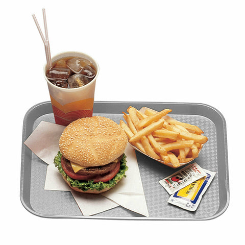 Cambro 1014FF107 Pearl Gray Fast Food Tray, 13-9/16" x 10-7/16"