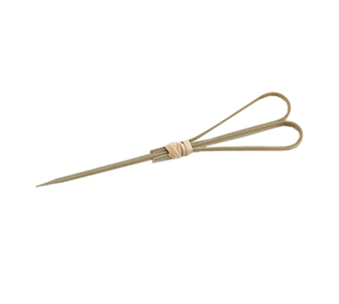 TableCraft Products BAMH45 4.5" Bamboo Heart Loop Pick, Pack of 100