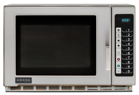 Amana RFS12TS Medium-Duty Stainless Steel Commercial Microwave, 1.2 Cu Ft, 120V, 1200W