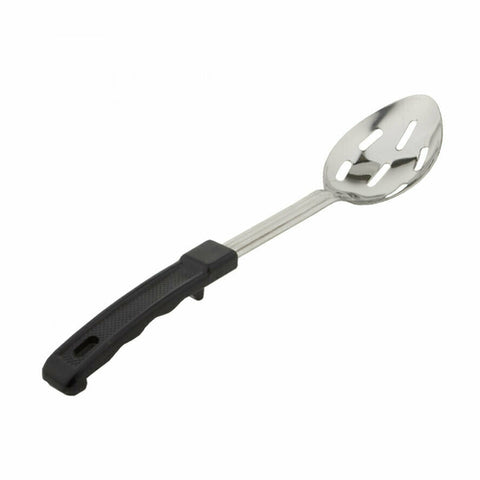 PHS13S Libertyware Basting Spoon, 13\" slotted, stainless steel, black plastic handle-LIBERTYWARE