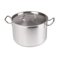 SST-12 Winco 12 Qt. Stainless Steel Stock Pot w/ Lid-WINCO