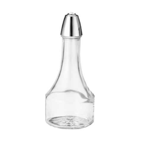 Tablecraft Products 608 Modern Sets 8 oz. Oil & Vinegar Cruet with Chrome Plated Plastic Top