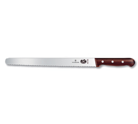Victorinox 5.4230.30 12" Serrated Slicer Knife with Rosewood Handle