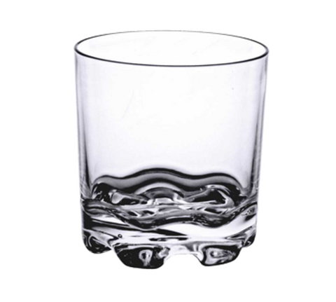 Thunder Group PLTHRG010C 10 oz Clear Polycarbonate Rocks Glass, Heavy Base, Stackable