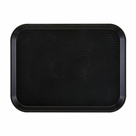 Cambro 1014FF110 10 x 14 Black Polypropylene Fast Food Tray
