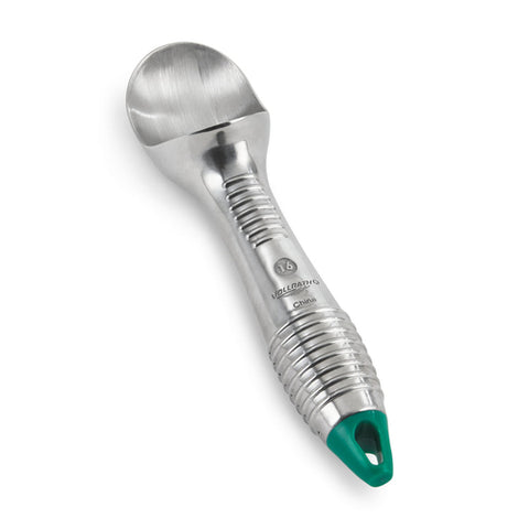 47276 Vollrath 16 (2-1/2 Oz.) Green Aluminum Ice Cream Scoop w/ Ergonomic Textured Handle
