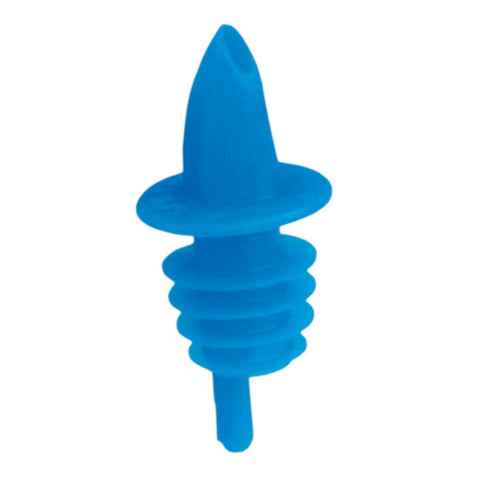 350-05 Spill Stop Blue Plastic Liquor Pourer