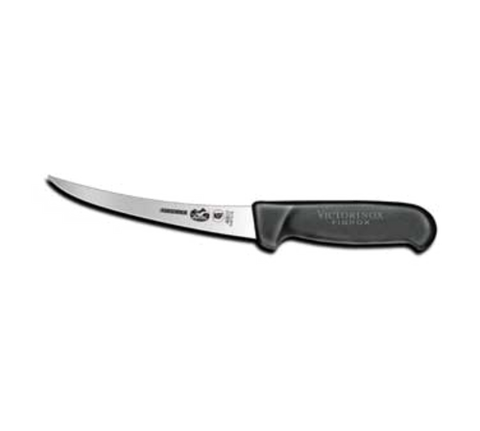 5.6613.15-X1 Victorinox 6" Flexible Curved Boning Knife w/ Black Fibrox Handle-Victorinox Swiss Army