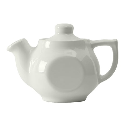 Tuxton China BWT-10A 10 oz. White Ceramic Tea Pot with Lid