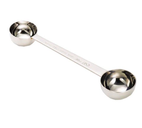 Tablecraft 403 Double Ended Coffee Scoop, 1 & 2 Tbsp, Stainless Steel