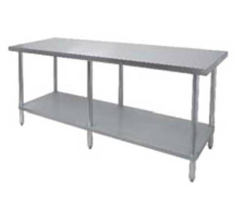 GSW USA WT-P2472 Premium Stainless Steel Work Table, 72"W x 24"D x 35"H